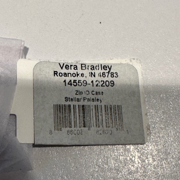 Vera Bradley Zip ID Case in Stellar Paisley - Picture 3 of 4